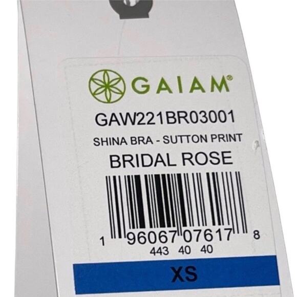 NWT! Gaiam Shina Sports Bra in Bridal Rose - Size XS - Picture 9 of 10